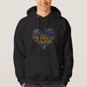 Fördjupning av mentalvårdsmedvetenhet hoodie