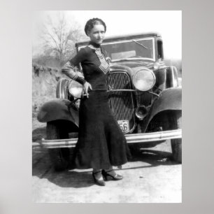 FÖRDJUPNINGSERAGANGSTER - BONNIE PARKER 1933 POSTER