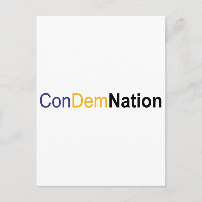 fördömande vykort (Framsida)