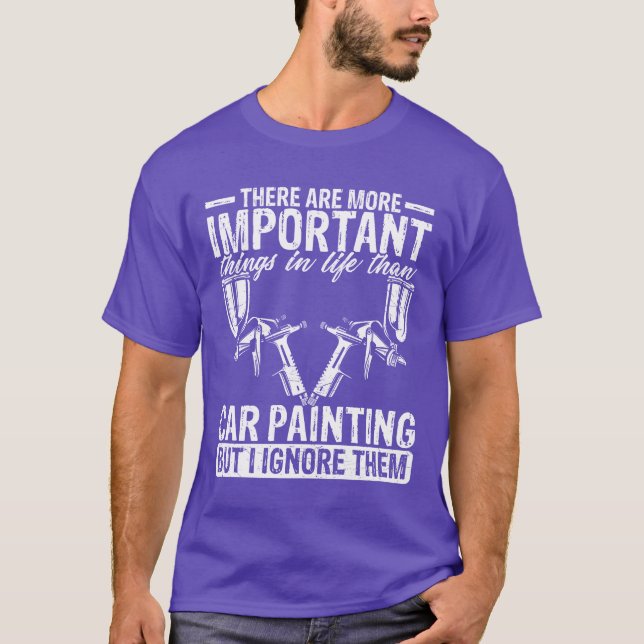 fordon bil målare fordonsspruta spray vinta t shirt (Framsida)