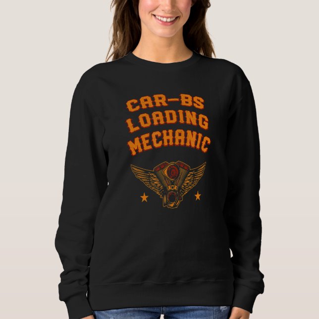 Fordon Bs Loading Mechanic Auto Service Motor Vehi T Shirt (Framsida)