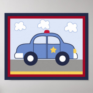 Fordon/Cop Car Hero Print/ Poster #1