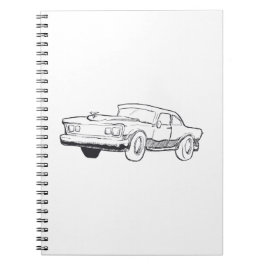 fordon illustration anteckningsbok