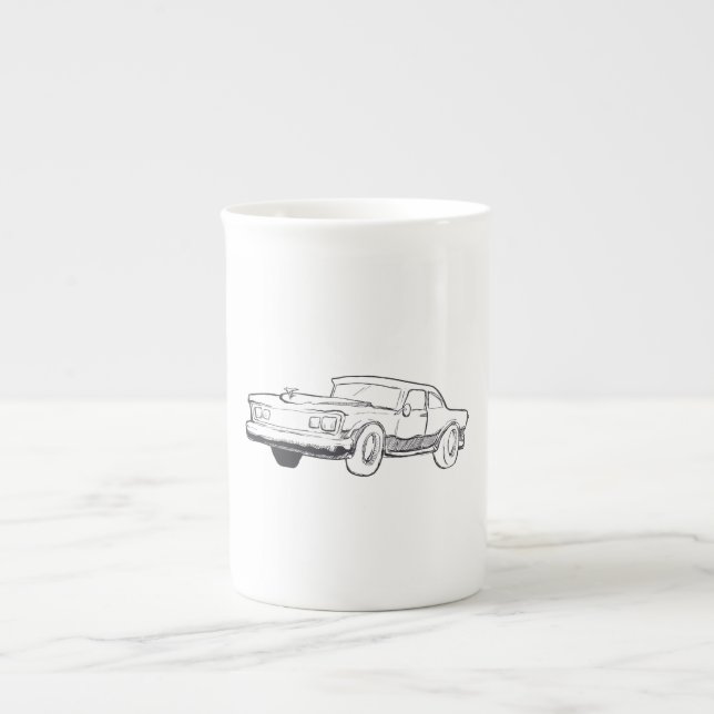 fordon illustration benporslin mugg (Framsidan)