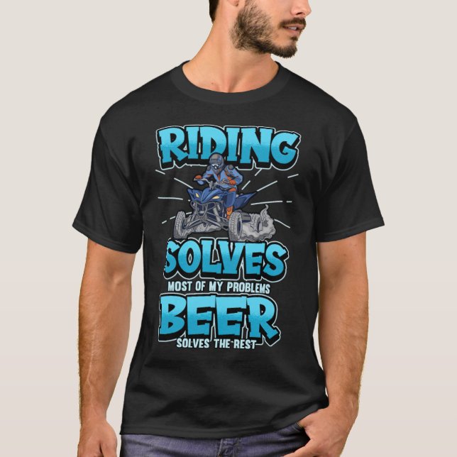 fordon motorsport, biker på, rolig t shirt (Framsida)
