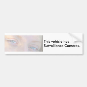 Fordon Övervakkameror Bumper Sticker Bildekal