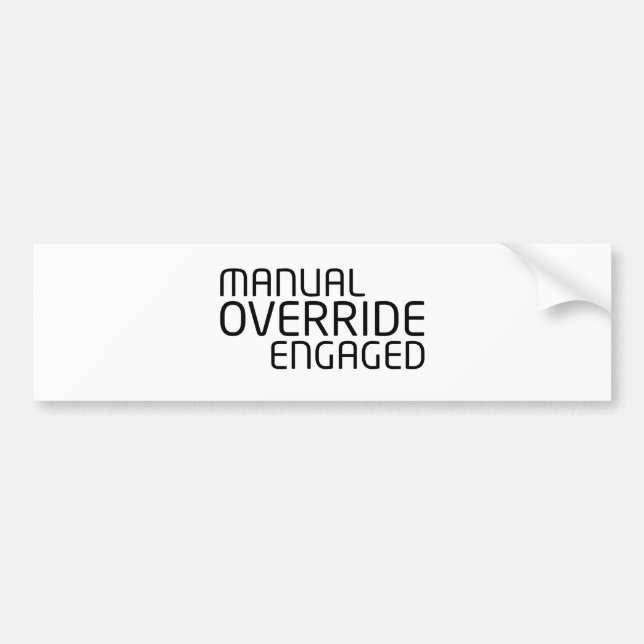 Fordonskommandon Minimalistisk Bildekal (Framsidan)