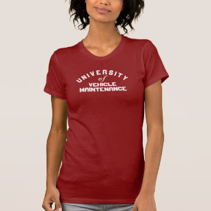 Fordonsunderhålls grafik universitet t shirt