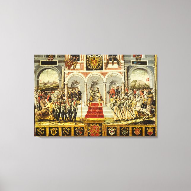 Fördraget om Cateau-Cambresis Canvastryck (Framsida)