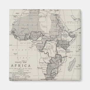 Fördragkarta av afrikan magnet
