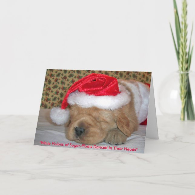 "Fördriva visioner av Socker-Plommoner som dansas Helgkort (Framsida)