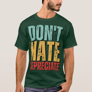 Fördröj inte avskrivning av funktionell bokförings t shirt