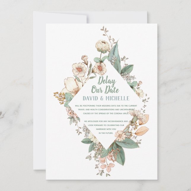 Fördröj vår dag | Corona Virus Fördröjning | Bröll Meddelande (Framsida)