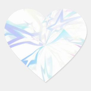 Fördröjda staplar hjärtformat klistermärke