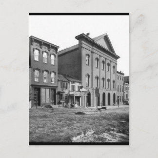 Fords teater på Lincolns tid. Washington, D.C. Vykort