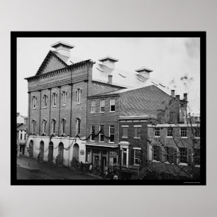 Ford's Theater, Scene of Lincoln's Död 1865 Poster