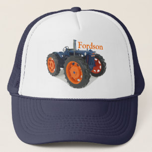 Fordson Major Tractor Vintage Hiking Anka Truckerkeps