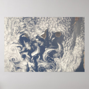 Fördunkla vortices i området av kanariefågelön poster