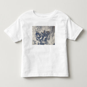 Fördunkla vortices i området av kanariefågelön t-shirt