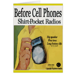 Före cellens Mobila, Transistor Radios Hälsningskort