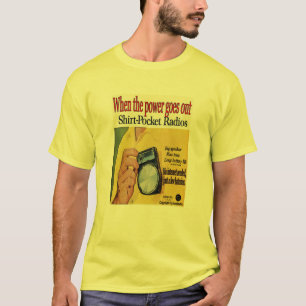 Före cellens Mobila, Transistor Radios Tee Shirt