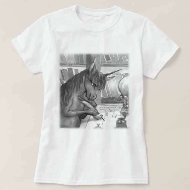 Före detta studenska - BW profilerar T-tröja T Shirt (Design framsida)