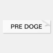 FÖRE DOGE (vit/svart) dekal