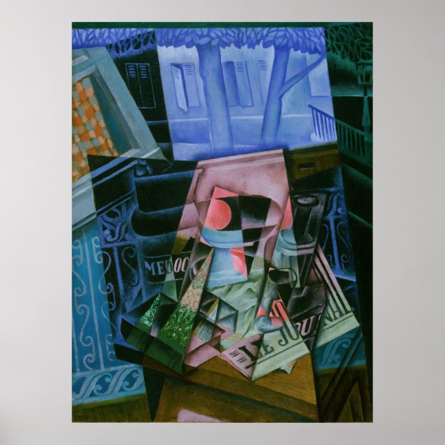 Före ett öppet fönster poster (Framsidan)