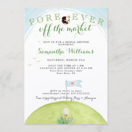 Fore Ever Off The Market Golf Bridal Shower Inbjudningar