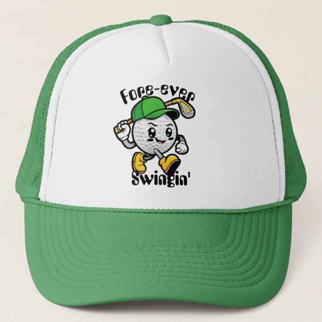Fore Ever Swingin Golfhatt - Roliga Golfpresenter Keps (Framsida)