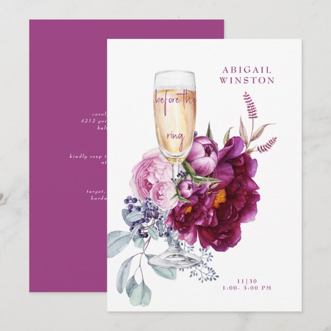 Före inbjudan till Möhippan för Magenta av Ring-ch (Fram/baksida)