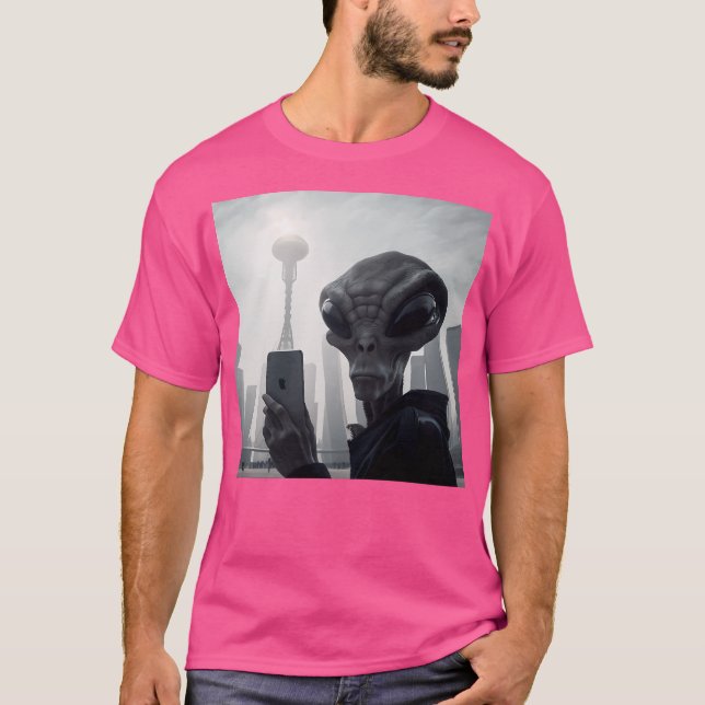 Före invasionen var det realistiskt självbestämman t shirt (Framsida)