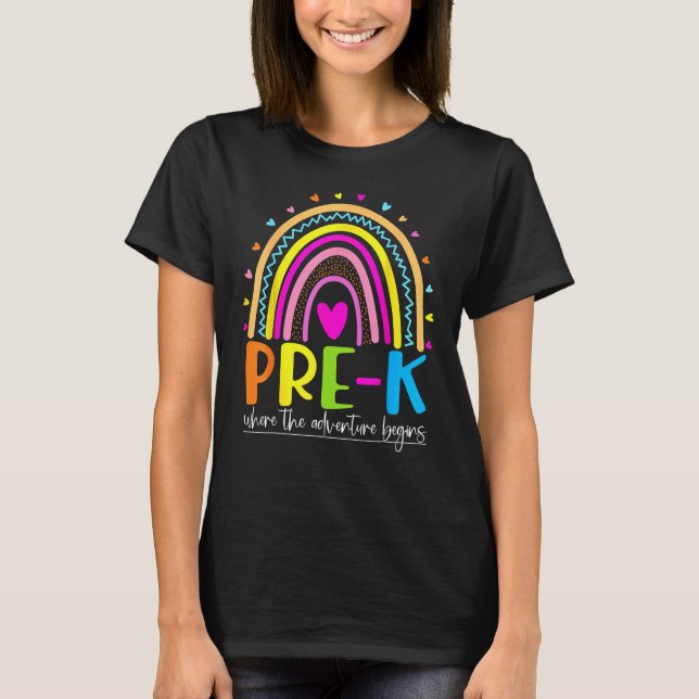 Före K där Äventyr börjar T Shirt (Framsida)