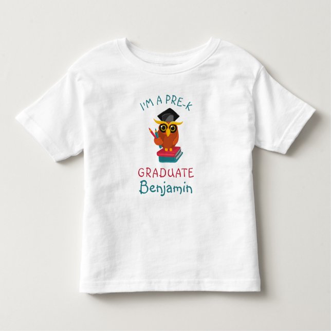 Före-K Student 2022 Uggla Funny Studenten Anpassni T Shirt (Framsida)