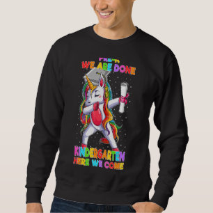 Före K Studenten Magic Unicorn Boy Girls Kids T Lång Ärmad Tröja