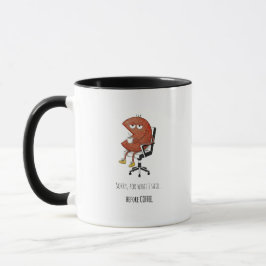 Före-kaffe-varning Rolig Kontorsdagsmugg Mugg