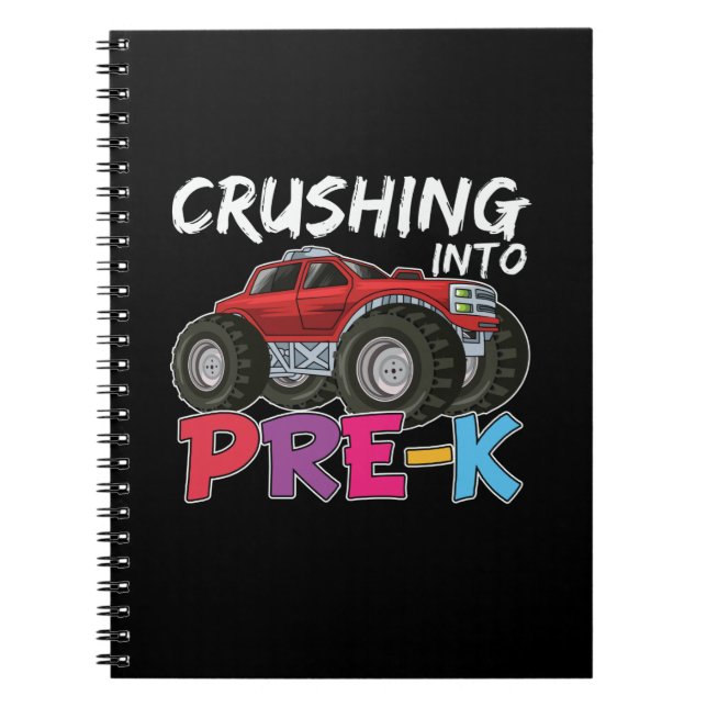 Före Kindergarten-krossning i Pre-Kindergarten Anteckningsbok (Framsidan)