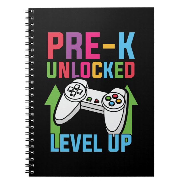 Före Kindergarten Level Up Anteckningsbok (Framsidan)