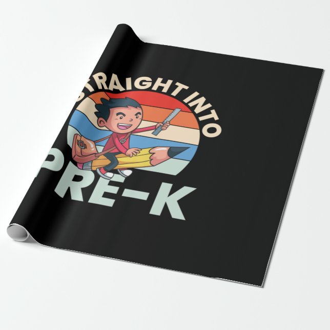 Före Kindergarten Rak till Pre Kindergarten Presentpapper (Utrullad)