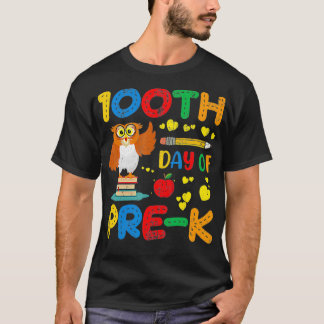 Före Kindergarten Student prek Lärare 100 dagar T Shirt