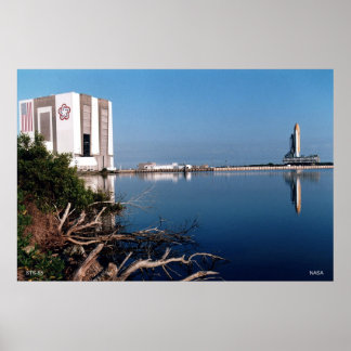 Före lanseringen av rymdfärgen STS-83 Poster