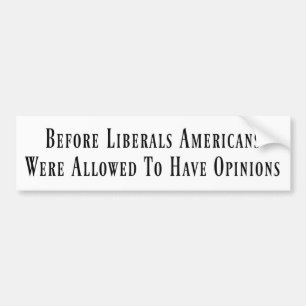 Före liberalerna Bumper Sticker Bildekal
