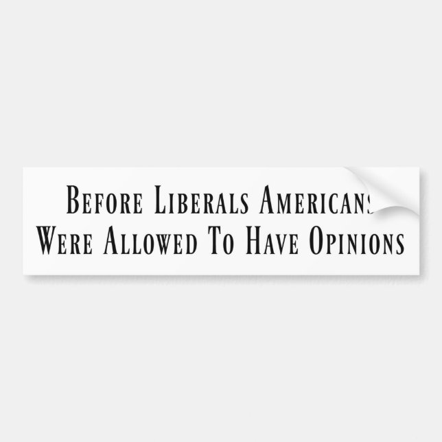 Före liberalerna Bumper Sticker Bildekal (Framsidan)