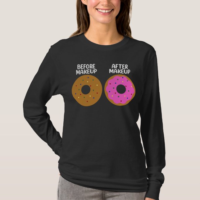 Före makeup Artist Cosmetolog Donut Foo T Shirt (Framsida)