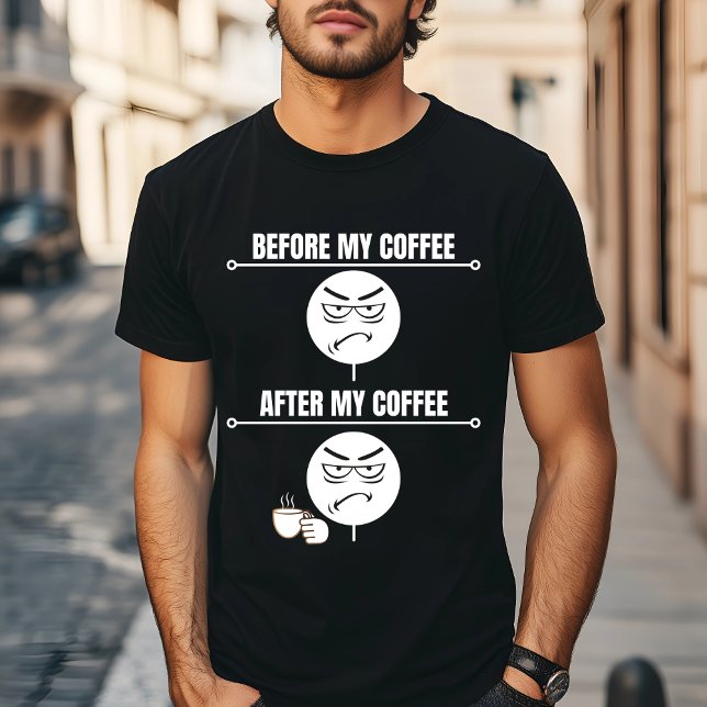 "Före mitt kaffe" Funny kaffe T-Shirt (Skapare uppladdad)