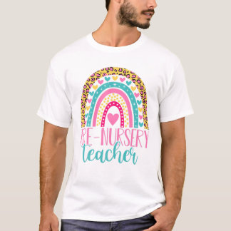 Före Nursery Teacher Girls Boys Back to school T Shirt