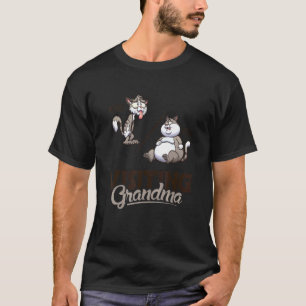 Före Och Efter Besök Hos Mormor Katt Katt T Shirt