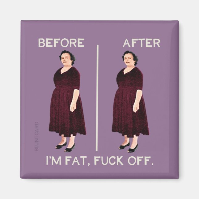 Före och efter, fortfarande vacker magnet (Framsidan)