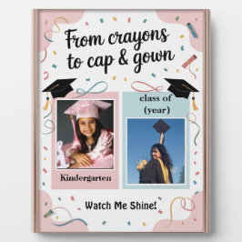 Före och efter Studenten-fotot Poster