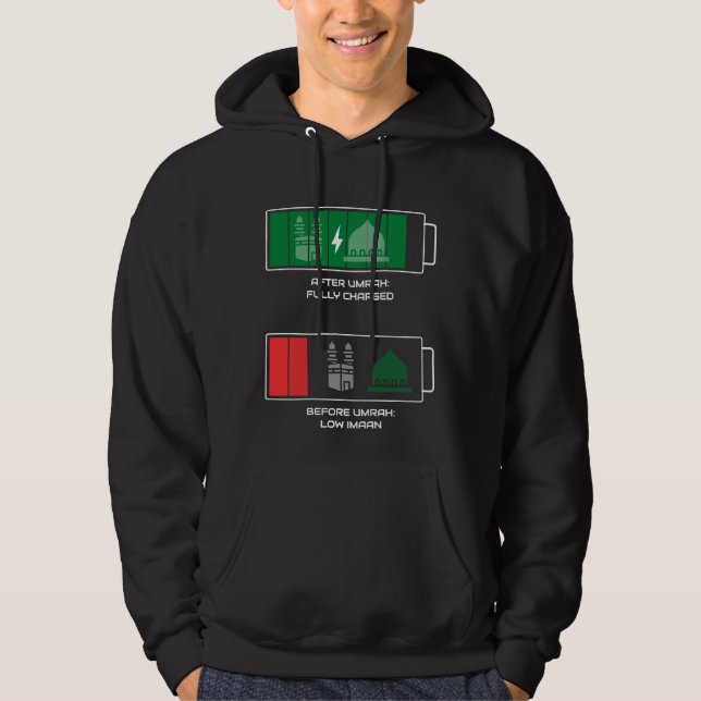 Före och efter Umrah Imaan Recharge Hoodie (Framsida)